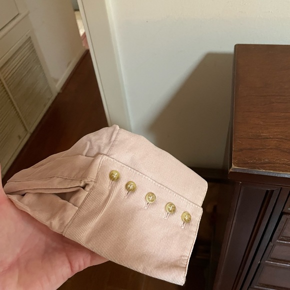 Harve Benard corduroy light pink button down shirt LARGE cotton long sleeves - Picture 6 of 14